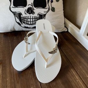 Winged Skull Flip Flop